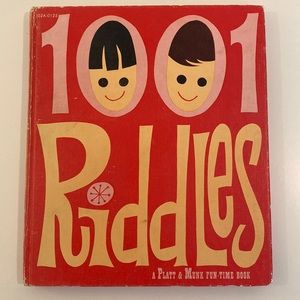 Vintage Children’s 1001 Riddles Book 1959